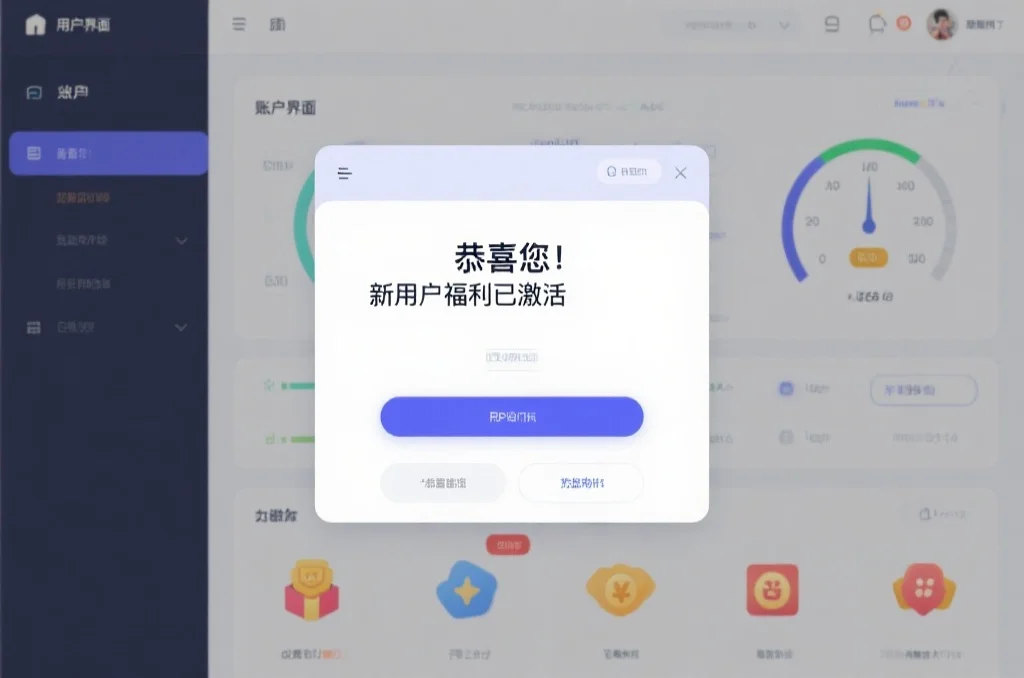 新用户福利激活成功界面